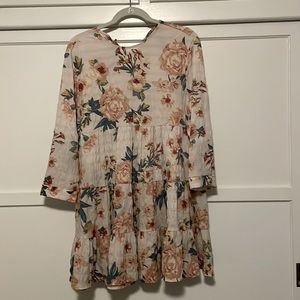 Zara floral baby doll dress
